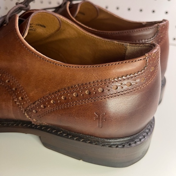 Frye Paul Bal Men\'s Size 10.5 D Shoes Brown Leather Cognac Lace Up Wingtip Derby main image 14